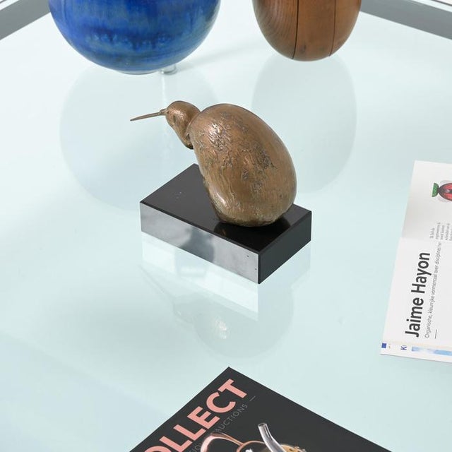 Abstract Bronze Kiwi Sculpture For Sale - Image 3 of 18