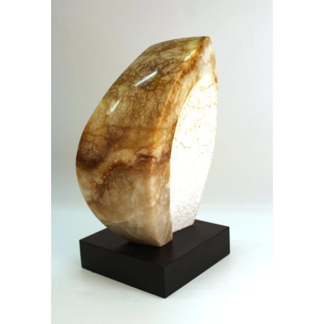 Cream Modern Abstract Granite Sculpture For Sale - Image 8 of 9