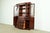 Baker Furniture Style Georgian Banded Mahogany Breakfront Bookcase Cabinet With Drop Front Secretary Desk For Sale In South Bend - Image 6 of 15