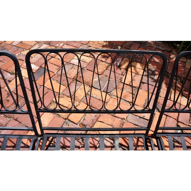 Metal Vintage Salterini Ribbon Sofa, Attributed For Sale - Image 7 of 9