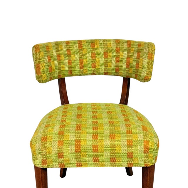 Brown Set of Four Mid-Century Modern Walnut Dining Chairs With Curved Backrests For Sale - Image 8 of 8