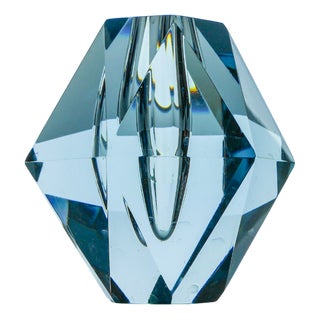 Dimond-Shaped Crystal Vase from Strömbergshyttan For Sale