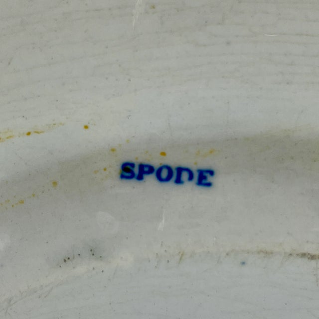 Spode 'Bridge of Lucano' Blue Transferware Dinner Plates Circa 1820 Set/6 For Sale - Image 10 of 13