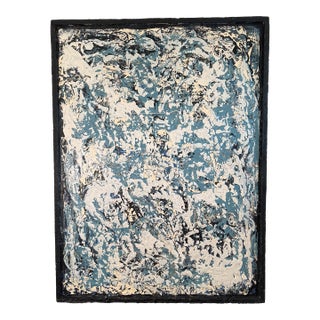 Snow by John Frates, Mid Century Modern, Abstract Expressionist, Large For Sale