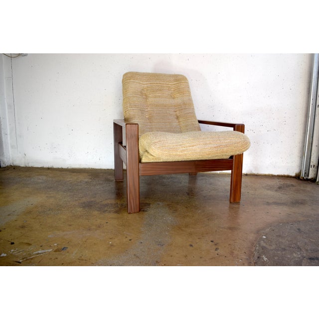 Brown Danish Teak Easy Chair from Domino Mobler, 1960s For Sale - Image 8 of 9