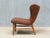 1940s Lounge Chair in Ember-Toned Upholstery and Elm from Eric Bertil Karlén, Sweden, 1940s For Sale - Image 5 of 15
