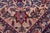 Retro Persian Kashan Red/Blue Wool Rug - 9'9'' X 15'11'' For Sale - Image 4 of 10