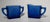 1950s Art Deco Cobalt Blue Depression Glass Sugar & Creamer Set For Sale - Image 5 of 10