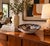 Beautiful vintage Italian studio pottery bowl from the 1960s, featuring a striking sculptural form and bold abstract...