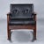 Black Restored Moreddi 1950's Danish Teak Rocking Chair in New Black Leather For Sale - Image 8 of 13