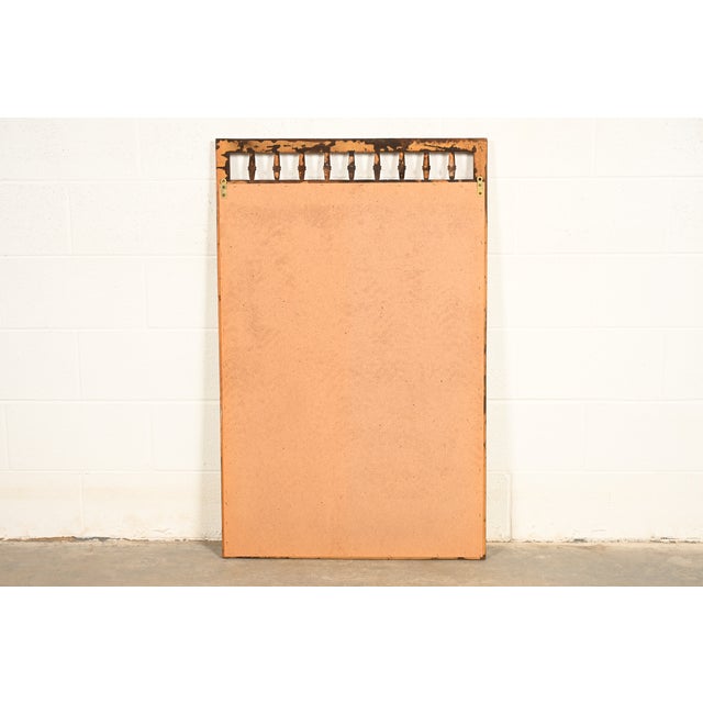 Thomasville Hollywood Regency Faux Bamboo Framed Wall Mirror, Circa 1960s For Sale - Image 10 of 11