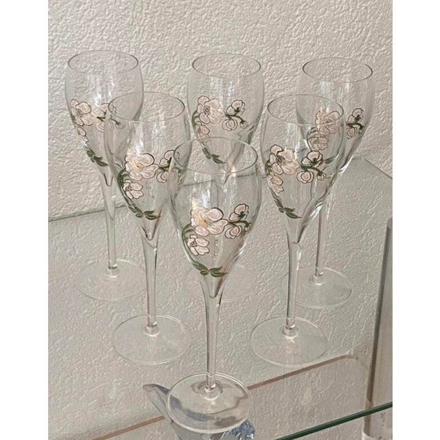 Belle Epoque Champagne Flutes from Perrier-Jouët, 1960s, Set of 6 For Sale - Image 10 of 10