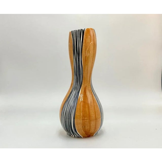 Brown Mid-Century No 244 Faience Vase by Wit Płażewski, 1960s For Sale - Image 8 of 10