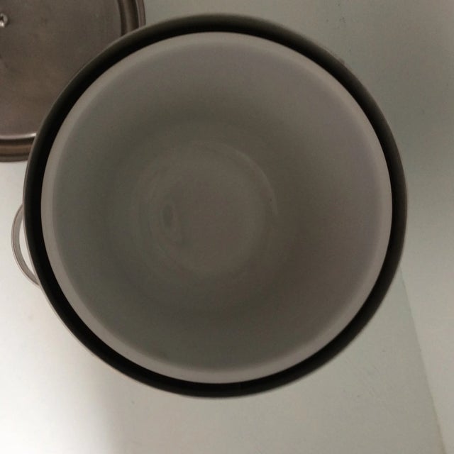 Buenilum 24k Ceramic Top Polished Aluminum Ice Bucket With Tongs For Sale In Sacramento - Image 6 of 11