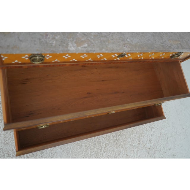 EJ Victor Ej Victor Italian Neoclassical Paint Decorated Satinwood Chest For Sale - Image 4 of 18