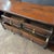 Antique English Carved Oak Sideboard With Intricate Geometric Carvings and Brass Hardware For Sale - Image 9 of 18