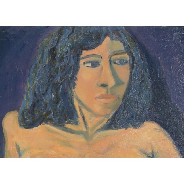 Postmodern "The Model That Is Not My Wife" Vintage Bay Area Figurative For Sale - Image 3 of 7