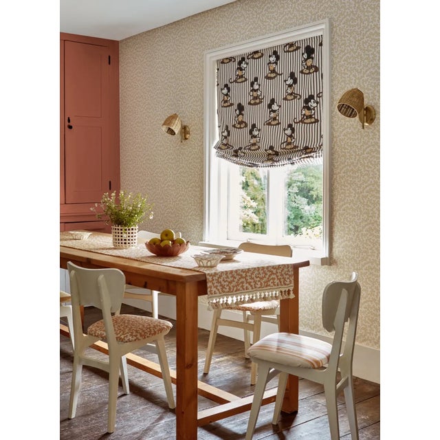 A combination of two classics Sanderson`s Tiger Stripe fabric and the icon that is Disney`s Mickey feature on this...