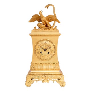 Charles X "The Serpent and the Eagle" Ormolu Clock For Sale