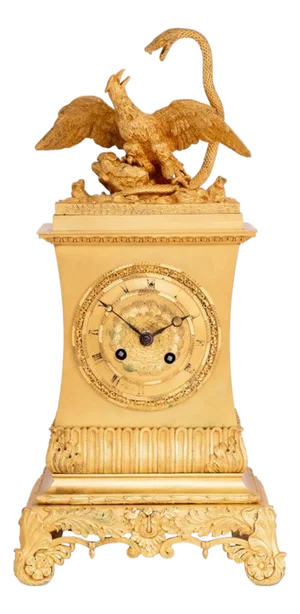 Charles X "The Serpent and the Eagle" Ormolu Clock
