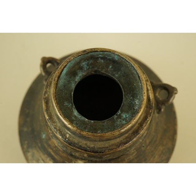 Antique Indian Inkwell in Gilded Bronze, 1800s For Sale - Image 14 of 18