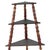 Antique 1920s 27" Tall Folk Art 4-Tier Wooden Spool Triangular Geometric Corner Shelf For Sale - Image 13 of 17