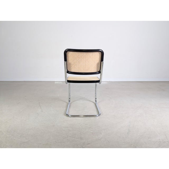 Metal Viennese Cane S32 Cantilever Chair by Marcel Breuer for Thonet For Sale - Image 7 of 11