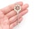 Tiffany and Co. Tiffany & Co 925 Silver Large Daisy Key Pendant With Diamond Necklace For Sale - Image 4 of 5