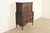 Empire Furniture Berkey & Gay Style Antique English Jacobean Carved Walnut Highboy Dresser, Circa 1920s For Sale - Image 4 of 16