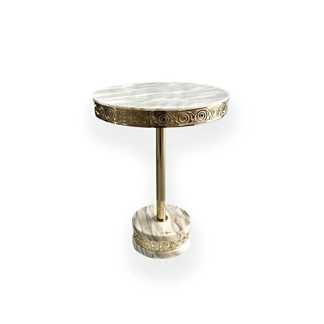 Contemporary Coffee Table in Calacatta Gold Marble by Euromarmi Store For Sale - Image 3 of 3