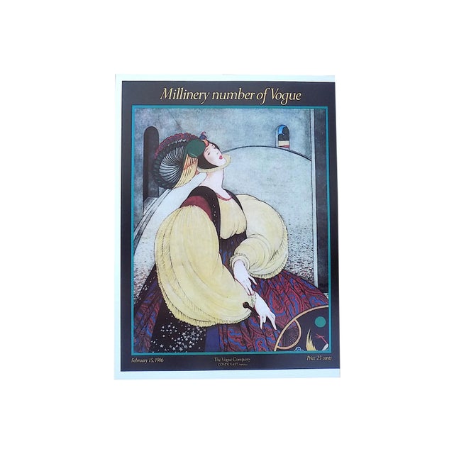 Vintage Poster Lithograph-Vogue-11" X 15" For Sale