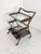 Mid-Century Modern Walnut and Brass Bar Trolley in the style of Cesare Lacca, 1950s For Sale - Image 3 of 12