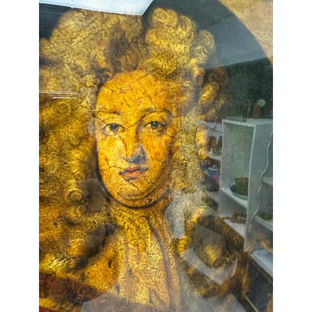 Early 20th C Antique Birds Eye Maple Frame With John Faber Print For Sale - Image 9 of 10