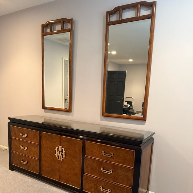 Century Furniture Chin Hua Mirrors; two available From the collection designed by Raymond Sobota for Century Furniture,...