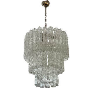 Murano Glass Tribe Chandelier For Sale