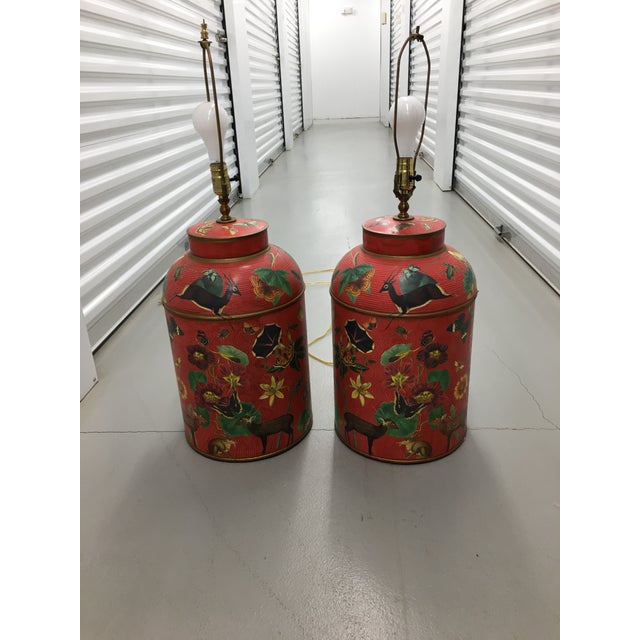 1990s Decoupage Table Lamps - a Pair For Sale - Image 13 of 13