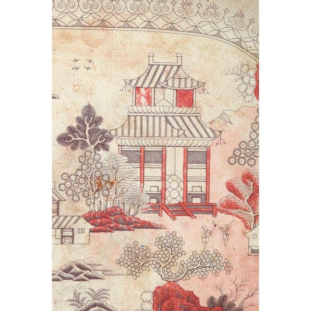 Mason’s, large dish, 19th century. Large oval dish in faience from mason’s, executed in the classic patent ironstone...