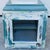 Blue Countertop Pie Cupboard Made From Repurposed Wood by Northern California Folk Artist For Sale - Image 8 of 12