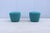 Contemporary Organic Modern Andreu World Beat Ottoman in Blue Teal Fabric - A Pair For Sale - Image 3 of 18