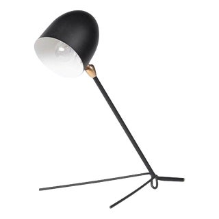 Mid-Century Modern Black Cocotte Table Lamp by Serge Mouille For Sale