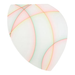 Contemporary Abstract Cast Acrylic and Spray Paint "Shield I" by Tom Henderson For Sale
