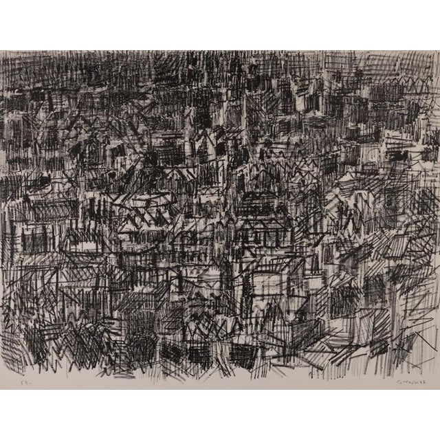André Cottavoz (1922-2012) On the Rooftops of Paris Original lithograph Signed in pencil Marked as artist's proof (EA) On...