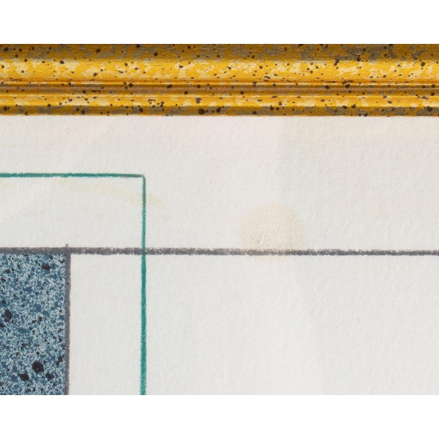 1987 Painting and Folded Paper Collage by Steve Redman For Sale - Image 4 of 9