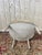 Louis XVI Beige Velvet Armchair For Sale - Image 6 of 10
