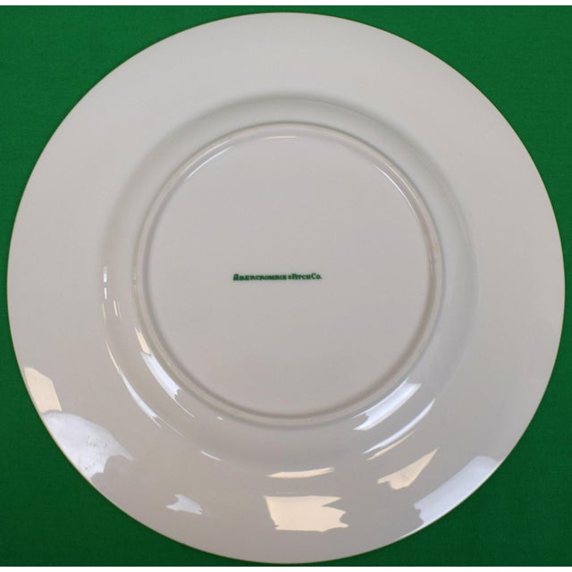 Mid 20th Century Abercrombie & Fitch Hand-Painted Game Bird Dinner Plates- Set of 7 For Sale - Image 4 of 11