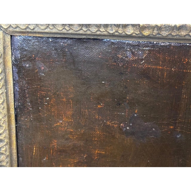 Wood 1830s English Oil Portrait of a Woman in White, Sarah Losh Architect & Designer For Sale - Image 7 of 18