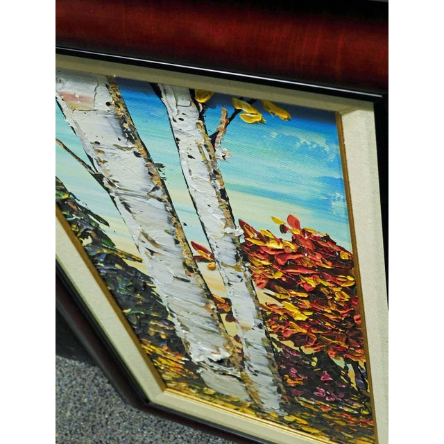 2010s Maya Eventov "Autumn Etude III" Original Oil on Canvas Hand Signed, Framed For Sale - Image 5 of 6