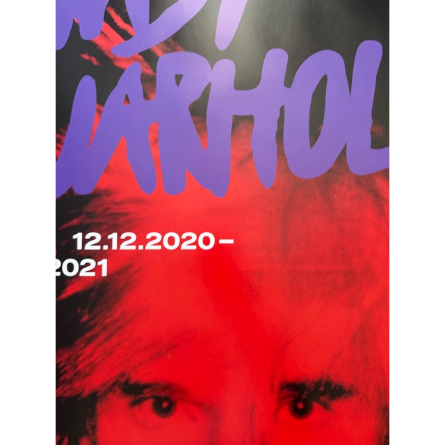 Purple Self Portrait Exhibition Poster from Andy Warhol, Germany, 2000s For Sale - Image 8 of 9