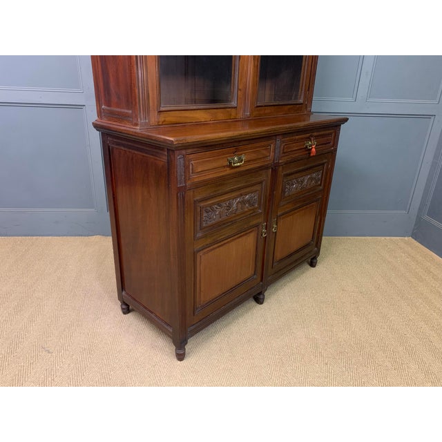 Victorian Mahogany Bookcase, 1895 For Sale - Image 11 of 18