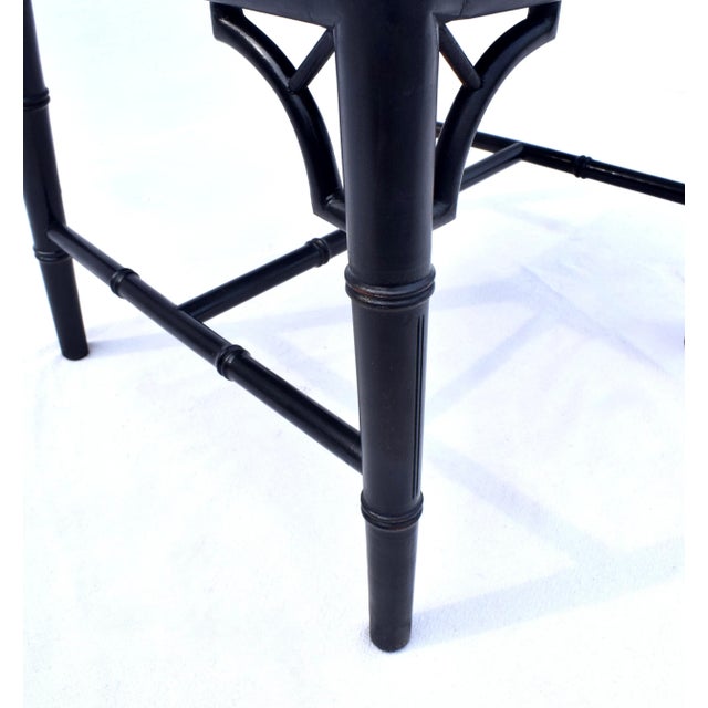 Vintage Chinese Chippendale Dining Chairs, Set of Eight, Lacquered For Sale - Image 13 of 16